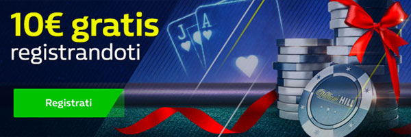 10 euro gratis con William Hill