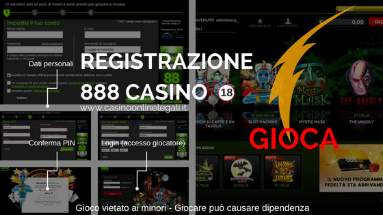Registrazione 888 Casino